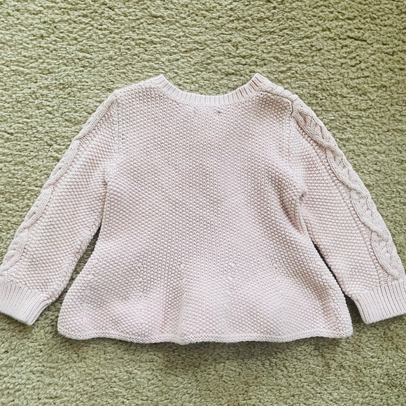 Gap Peplum like Pink textured button swater - Picture 7 of 8